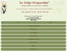 Tablet Screenshot of latulipeperigourdine.fr